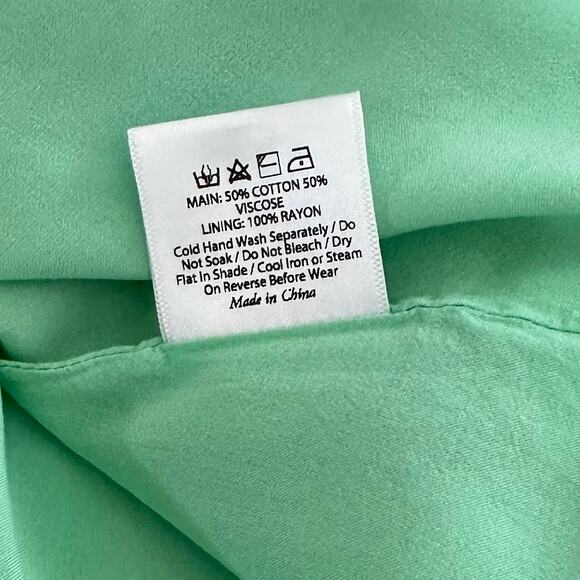 Auguste the Label Jennifer Maxi Dress Green Floral Boho Lightweight Lined Size S - Picture 12 of 16